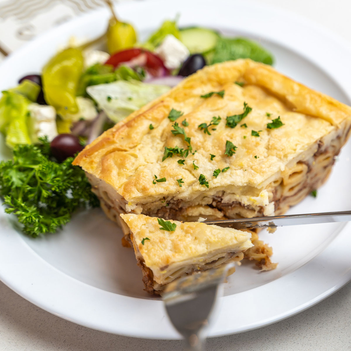 Mediterranean Diet Homemade Greek Pastitsio Mediterranean diet homemade Greek Pastitsio